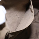 FENDI Zucchino Canvas Shoulder Bag Beige Gold Auth ep9438-22