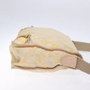 FENDI Zucchino Canvas Shoulder Bag Beige Gold Auth ep9438-3