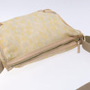 FENDI Zucchino Canvas Shoulder Bag Beige Gold Auth ep9438-6