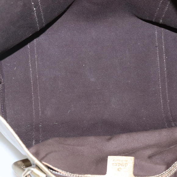 GUCCI GG Crystal Tote Bag Coated Canvas Beige Gold 197953 Auth ep9440