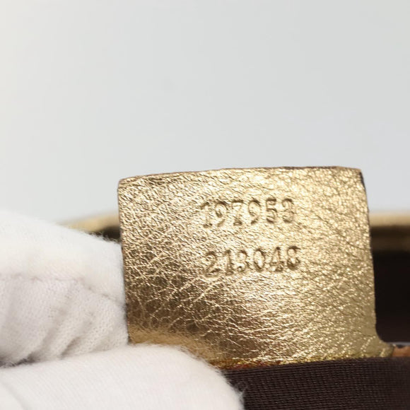 GUCCI GG Crystal Tote Bag Coated Canvas Beige Gold 197953 Auth ep9440