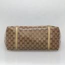 GUCCI GG Crystal Tote Bag Coated Canvas Beige Gold 197953 Auth ep9440-9