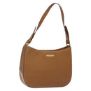 BURBERRY Shoulder Bag Leather Brown Gold Auth ep9447-1