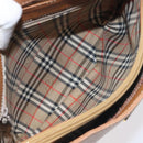 BURBERRY Shoulder Bag Leather Brown Gold Auth ep9447-15