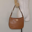 BURBERRY Shoulder Bag Leather Brown Gold Auth ep9447-22