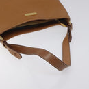 BURBERRY Shoulder Bag Leather Brown Gold Auth ep9447-7