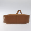 BURBERRY Shoulder Bag Leather Brown Gold Auth ep9447-9