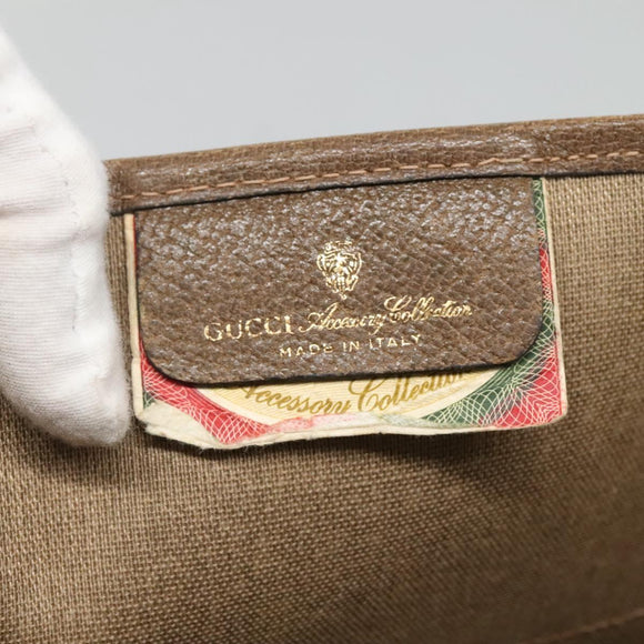 GUCCI GG Supreme Tote Bag PVC Beige Gold 39 02 061 Auth ep9449