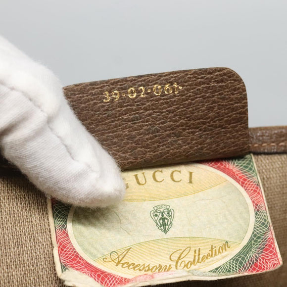 GUCCI GG Supreme Tote Bag PVC Beige Gold 39 02 061 Auth ep9449