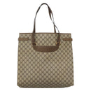 GUCCI GG Supreme Tote Bag PVC Beige Gold 39 02 061 Auth ep9449-2