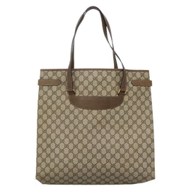 GUCCI GG Supreme Tote Bag PVC Beige Gold 39 02 061 Auth ep9449 - 0