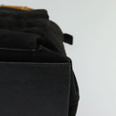 GUCCI Bamboo Hand Bag Suede 2way Black Gold 002 2058 0508 0 Auth ep9453-14