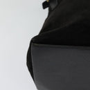 GUCCI Bamboo Hand Bag Suede 2way Black Gold 002 2058 0508 0 Auth ep9453-15