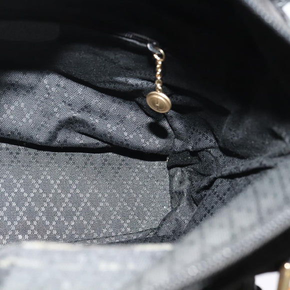 GUCCI Bamboo Hand Bag Suede 2way Black Gold 002 2058 0508 0 Auth ep9453