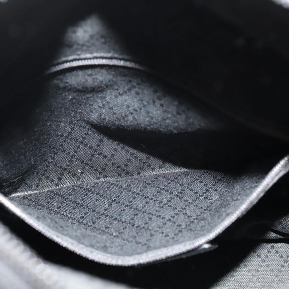 GUCCI Bamboo Hand Bag Suede 2way Black Gold 002 2058 0508 0 Auth ep9453