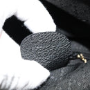 GUCCI Bamboo Hand Bag Suede 2way Black Gold 002 2058 0508 0 Auth ep9453-12