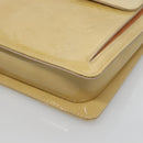 LOUIS VUITTON Monogram Vernis Motto Accessory Pouch Beige M91136 LV Auth ep9462-14