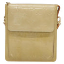 LOUIS VUITTON Monogram Vernis Motto Accessory Pouch Beige M91136 LV Auth ep9462-13