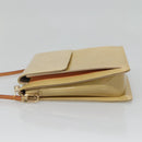 LOUIS VUITTON Monogram Vernis Motto Accessory Pouch Beige M91136 LV Auth ep9462-3