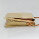 LOUIS VUITTON Monogram Vernis Motto Accessory Pouch Beige M91136 LV Auth ep9462-4