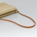 LOUIS VUITTON Monogram Vernis Motto Accessory Pouch Beige M91136 LV Auth ep9462-7