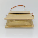 LOUIS VUITTON Monogram Vernis Motto Accessory Pouch Beige M91136 LV Auth ep9462-5