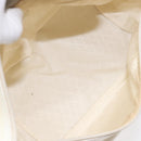 GUCCI Bamboo Hand Bag Nylon White Gold 000 1956 0531 Auth ep9465-11