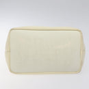 GUCCI Bamboo Hand Bag Nylon White Gold 000 1956 0531 Auth ep9465-5