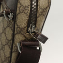 GUCCI GG Supreme Shoulder Bag PVC Beige Silver 101680 Auth ep9473-10