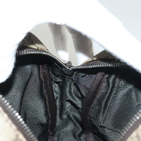 GUCCI GG Supreme Shoulder Bag PVC Beige Silver 101680 Auth ep9473