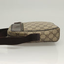 GUCCI GG Supreme Shoulder Bag PVC Beige Silver 101680 Auth ep9473-4