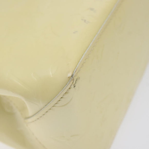 LOUIS VUITTON Monogram Vernis Reade PM Hand Bag Perle M91336 LV Auth ep9475