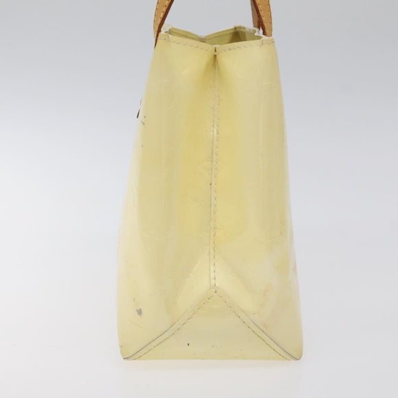 LOUIS VUITTON Monogram Vernis Reade PM Hand Bag Perle M91336 LV Auth ep9475