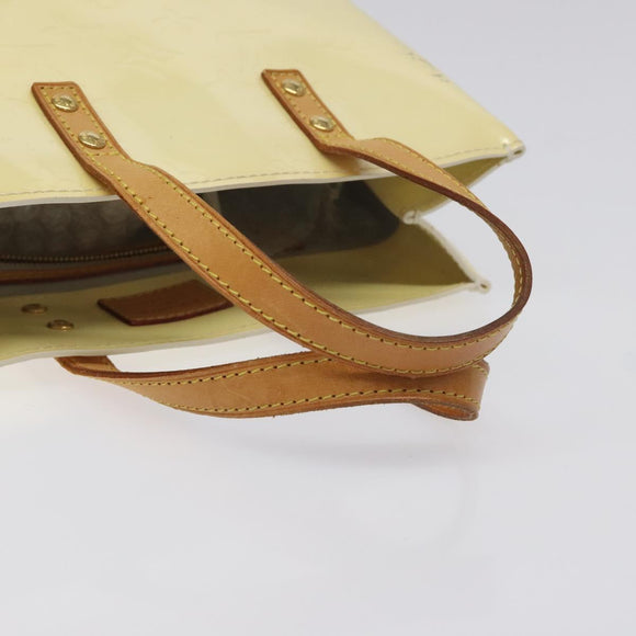 LOUIS VUITTON Monogram Vernis Reade PM Hand Bag Perle M91336 LV Auth ep9475