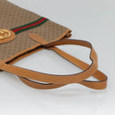 GUCCI Micro GG Supreme Web Sherry Line Bag PVC Beige Gold Auth ep9489-7