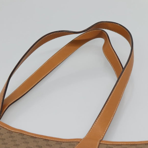 GUCCI Micro GG Supreme Web Sherry Line Bag PVC Beige Gold Auth ep9489