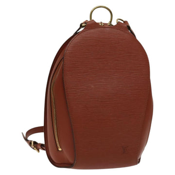 LOUIS VUITTON Epi Mabillon Backpack Brown M52233 LV Auth ep9502