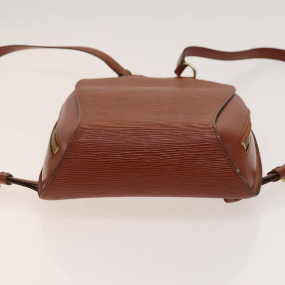 LOUIS VUITTON Epi Mabillon Backpack Brown M52233 LV Auth ep9502
