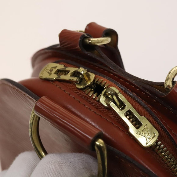 LOUIS VUITTON Epi Mabillon Backpack Brown M52233 LV Auth ep9502