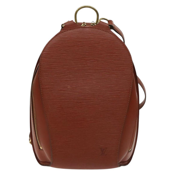 LOUIS VUITTON Epi Mabillon Backpack Brown M52233 LV Auth ep9502