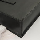 Burberrys Hand Bag Leather Black Silver Auth ep9512-12