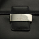 Burberrys Hand Bag Leather Black Silver Auth ep9512-14