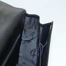Burberrys Hand Bag Leather Black Silver Auth ep9512-18