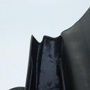 Burberrys Hand Bag Leather Black Silver Auth ep9512-19