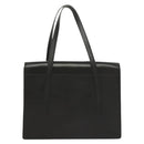 Burberrys Hand Bag Leather Black Silver Auth ep9512-3