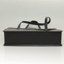 Burberrys Hand Bag Leather Black Silver Auth ep9512-9