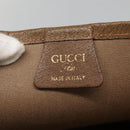 GUCCI GG Plus Supreme Web Sherry Line Tote Bag PVC Beige Red Green Auth ep9518-17