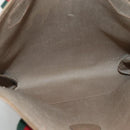 GUCCI GG Plus Supreme Web Sherry Line Tote Bag PVC Beige Red Green Auth ep9518-11