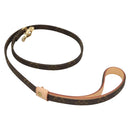 LOUIS VUITTON Monogram Less Baxter MM Dog Leash M58056 LV Auth ep9522V-1