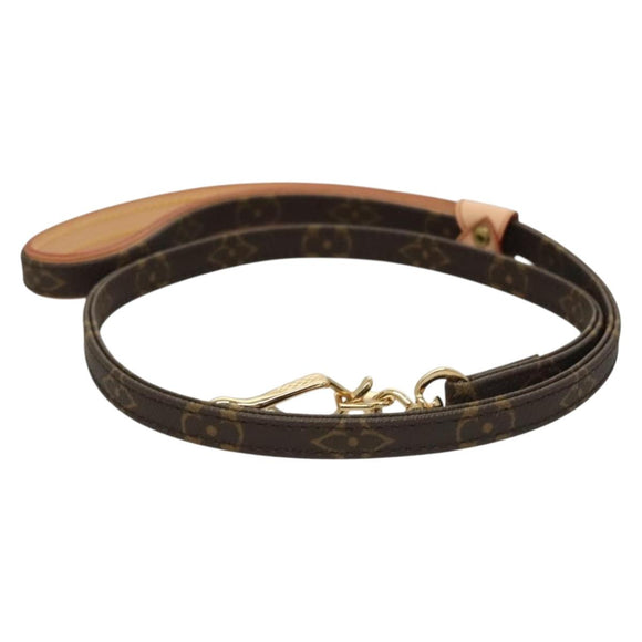 LOUIS VUITTON Monogram Less Baxter MM Dog Leash M58056 LV Auth ep9522V